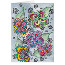 Helle BlumeWatercolorkarte