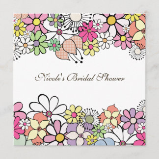Helle Blüten Custom Bridal Dusche Einladung