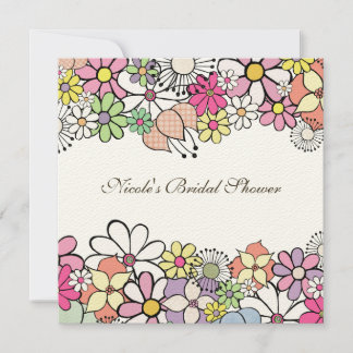 Helle Blüten Custom Bridal Dusche Einladung