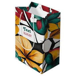 Helle Blüten Mittlere Geschenktüte