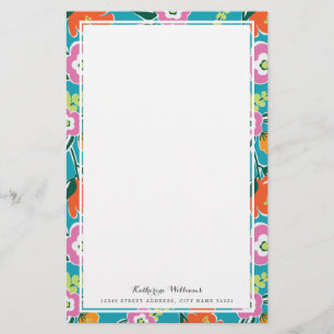 Helle Blüten-personalisiertes Briefpapier