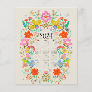 Helle Blütenkalender 2024
