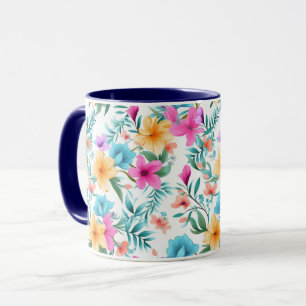 Helle Botanische Wildblume – Farbige Blumen  Tasse