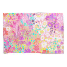 Helle bunt Frühlingsblumen Garten Spaß pink pink