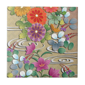 Helle bunt herbstliche Blume Fliese