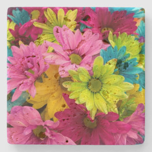 HELLE BUNTE BLUMEN STEINUNTERSETZER