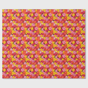 Helle Bunte Rosen Muster Floraler Hintergrund Geschenkpapier