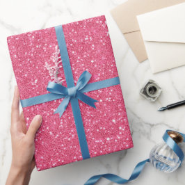 Helle Candy Feine Rosa Glitter Muster Geschenkpapier
