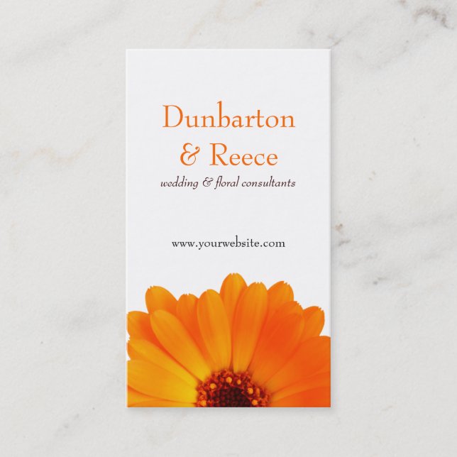 Helle Daisy Business Card Visitenkarte (Vorderseite)