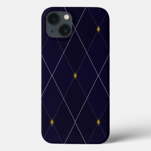 Helle Diamond Navy Raute Tough Xtreme iPhone 13 Hülle