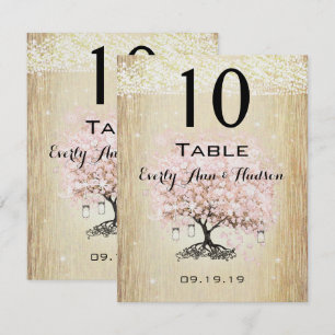 Helle Dogwood Heart Leaf Tree Tischnummer