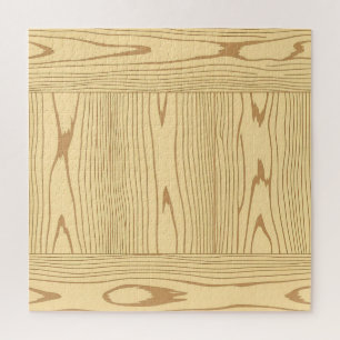 Helle Eichenholzmaserung Minimalistisch Puzzle