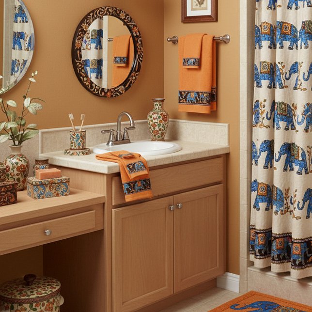 Helle Elefanten Badhandtuch Set (Von Creator hochgeladen)