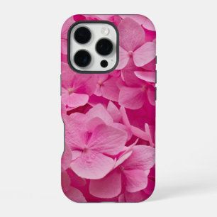 Helle, elegante, rosa blühende Hydrangea-Blume iPhone 16 Pro Hülle