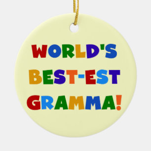 Helle Farben des Gut-est Gramma der Welt Keramikornament