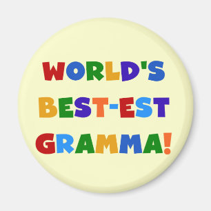 Helle Farben des Gut-est Gramma der Welt Magnet