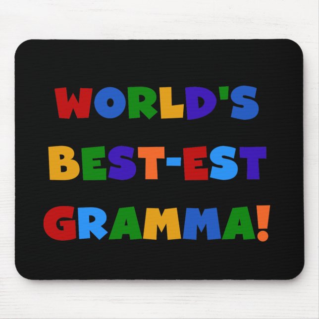 Helle Farben des Gut-est Gramma der Welt Mousepad (Vorne)
