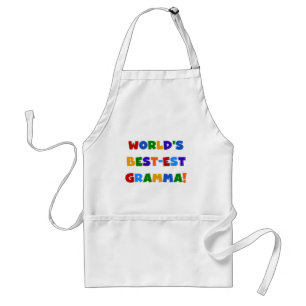 Helle Farben des Gut-est Gramma der Welt Schürze