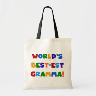Helle Farben des Gut-est Gramma der Welt Tragetasche