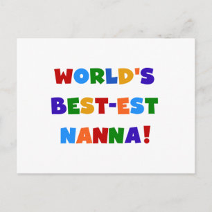 Helle Farben Die besten Nanna Tshirts Postkarte