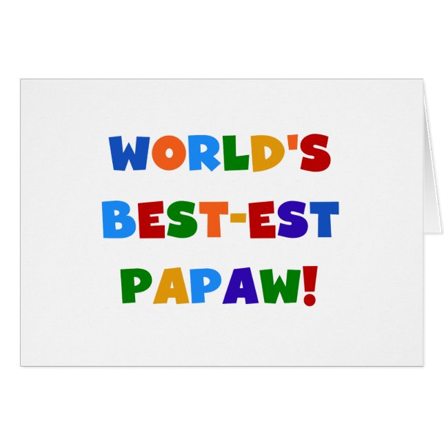 Helle Farben Die besten Papaw Tshirts und Geschenk (Vorderseite (Horizontal))
