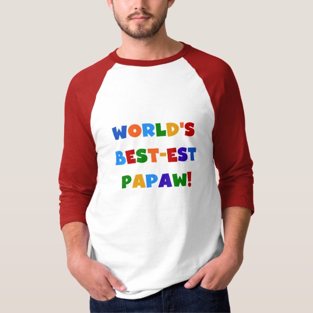 Helle Farben Die besten Papaw Tshirts und Geschenk (Vorderseite)