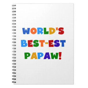 Helle Farben Die besten Papaw Tshirts und Geschenk Notizblock