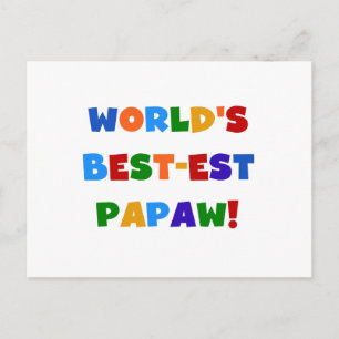 Helle Farben Die besten Papaw Tshirts und Geschenk Postkarte