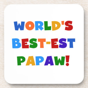Helle Farben Die besten Papaw Tshirts und Geschenk Untersetzer