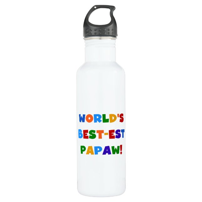 Helle Farben Die besten Papaw Tshirts und Trinkflasche (Vorderseite)