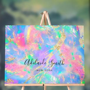 helle Farben Edelstein opaler Hintergrund Acrylschild