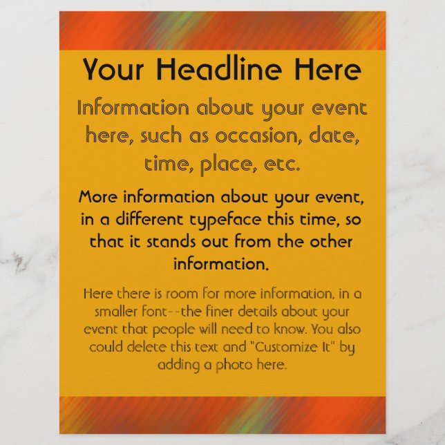 Helle Farben Flyer (Vorne)