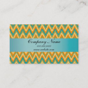 Helle Farben Ikat ZigZag Pocket 2019 Kalender Visitenkarte