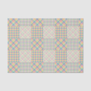 Helle Farben Kariert Madras Seidenpapier
