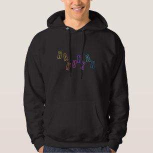 Helle Farben Moderne Hanukkah Text Männer Hoodie