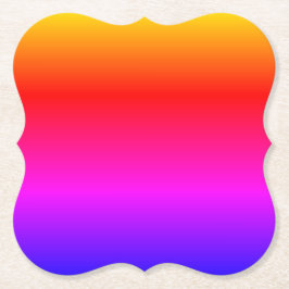 Helle Farbenbläserei fröhlich Runder Pappuntersetzer