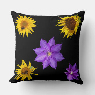 Helle, farbenfrohe Ausschneidung Blume Kissen Kiss