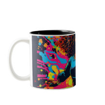Helle, farbenfrohe Confident Girl Image Tasse