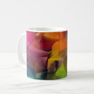 Helle, farbenfrohe Fee Kunst Kaffeetasse
