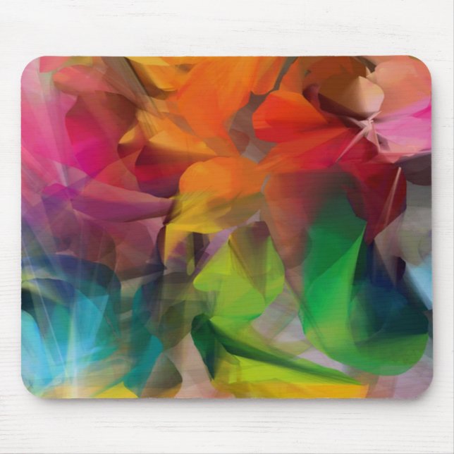 Helle, farbenfrohe Fee Kunst Mousepad (Vorne)