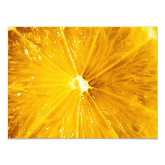 Helle, farbenfrohe Lemon Nah Fotodruck (Vorne)