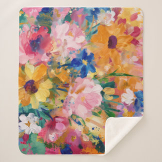 Helle, farbenfrohe Ölmalerei Sherpadecke