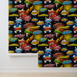 Helle Farbenfrohe Retro Comic Pop Art Super Herd Tapete<br><div class="desc">Super Hero Wallpaper | Jungen Schlafzimmerdekor. Fügen Sie Ihrem Raum eine dynamische Touch mit diesem farbenfrohen Retro-Comic Pop-Kunsttapete hinzu. Dieses Design mit klassischen Superheld-Klangeffekten in einem kühlen, modernen Stil aus der Mitte des Jahrhunderts eignet sich perfekt für Jungen-Schlafzimmerdekorationen oder für alle, die das lebendige Comic-Buch Ästhetik Liebe. Die Typografie des...</div>