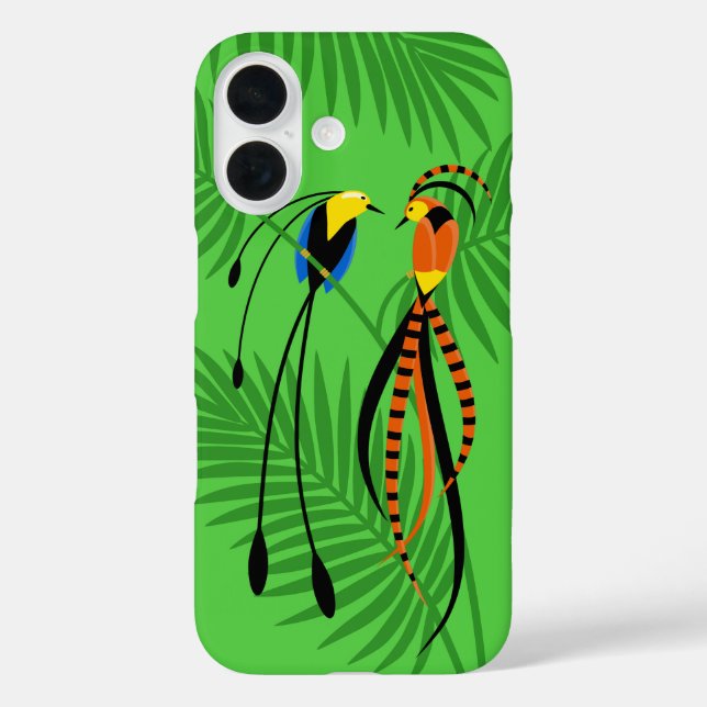 Helle, farbenfrohe Vögel des Paradieses Case-Mate iPhone Hülle (Rückseite)