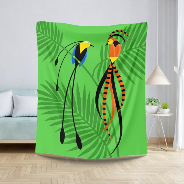 Helle, farbenfrohe Vögel des Paradieses Sherpadecke (Von Creator hochgeladen)