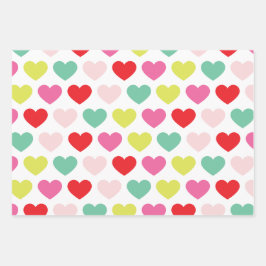 helle, farbenfrohe Wünsche | Weihnachtsfeiertag Geschenkpapier Set