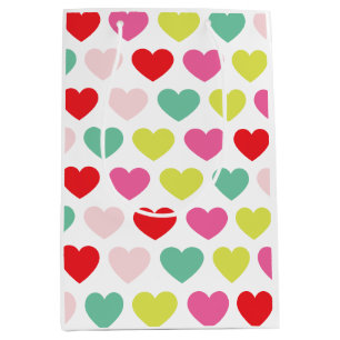 helle, farbenfrohe Wünsche   Weihnachtsfeiertag Mittlere Geschenktüte