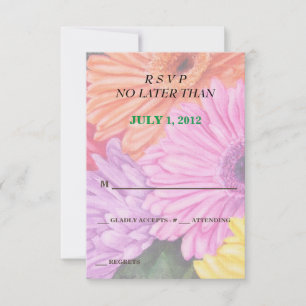 HELLE FARBGERÄTE KUNDENBARE RSVP-KARTEN RSVP KARTE