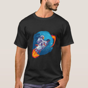Helle Farbgrafik des Astronauten im Weltraum T-Shirt