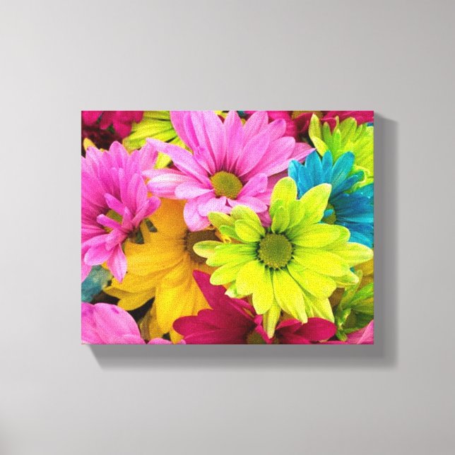 HELLE, FARBHAFTE BLUME LEINWANDDRUCK (Vorderseite)